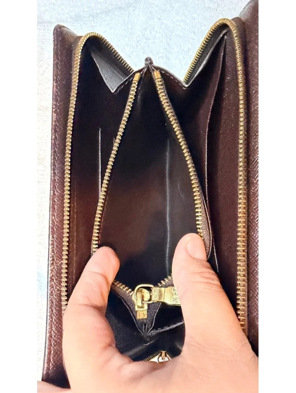 Louis Vuitton Damier Ebene Zippy Wallet - CA0012